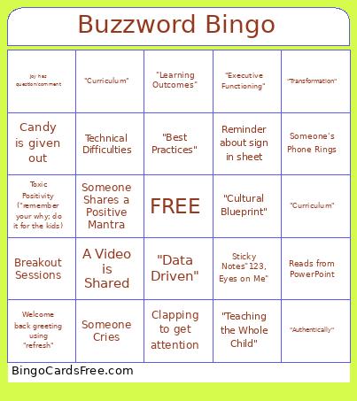 Buzzword Bingo