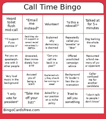 Call Time Bingo
