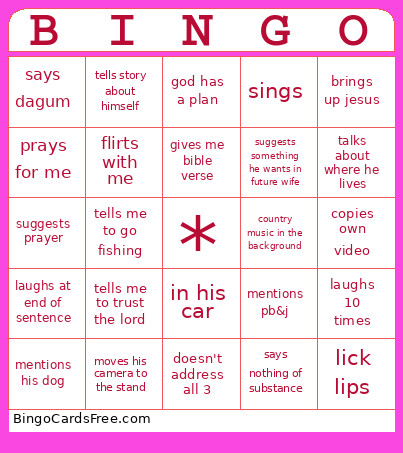 Cam Payne Bingo Card