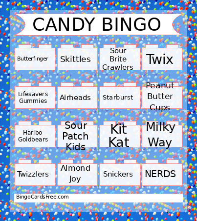 Candy For All 3 Woodlake Events Bingo Card