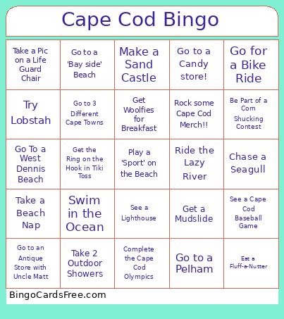 Cape Cod Bingo
