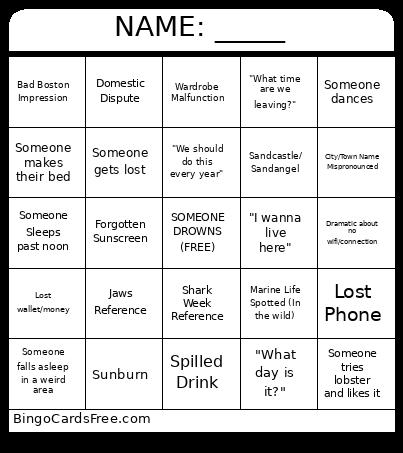 CAPE CRUSADES BINGO