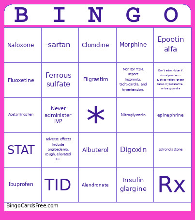 1 Bingo Card