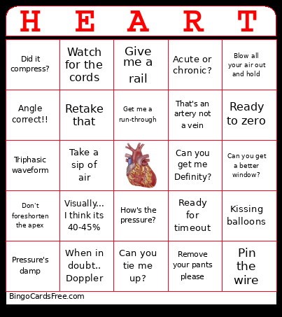 Iovascular Bingo Card