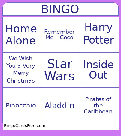 Nummer 1 Bingo Card
