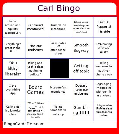 carl bingo