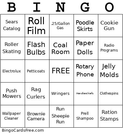 Carol Is Awesome Bingo Card