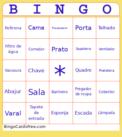 Casaaaaaaaaa Bingo Card