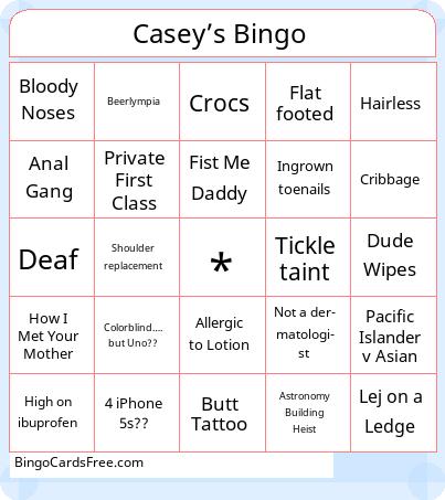 Casey’s Bingo