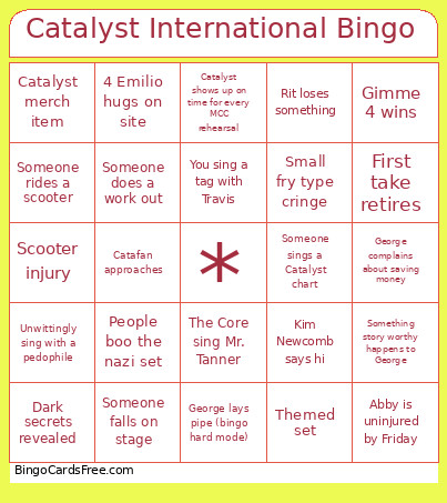 Catalyst International Bingo Card