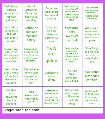 Catharine & Walt BINGO