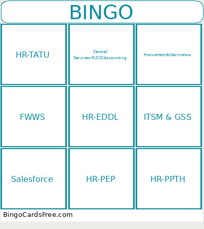 CBO 2 Bingo Card