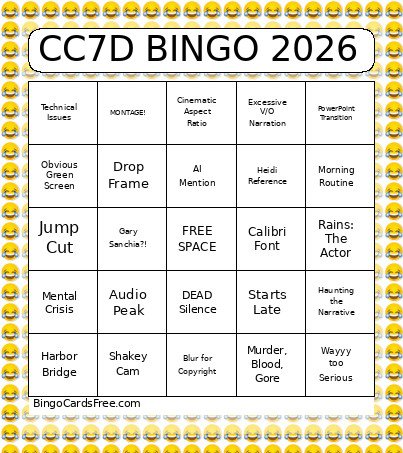 CC7D 2026 Bingo Card