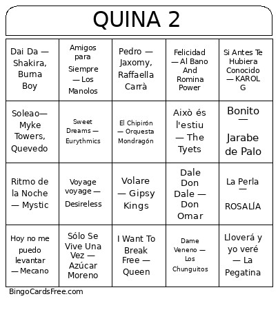 CCarbonell Bingo Card