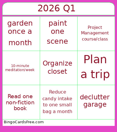 CCTR Quarter 1 Bingo Card