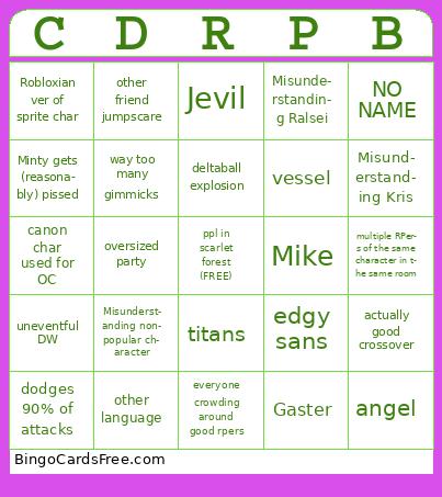 CDRP BINGO (1.6)