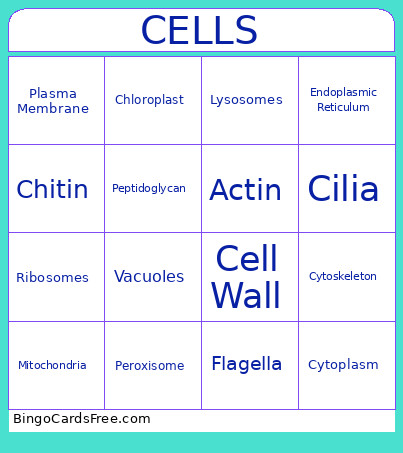 Cell Bingo Card