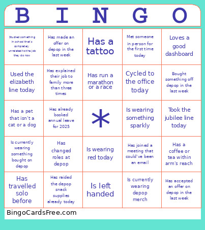 Cfo All Hands Dec 2025 Bingo Card