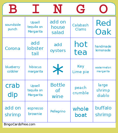 CFSC 2026 Bingo Card