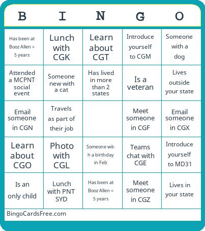 CG Bingo