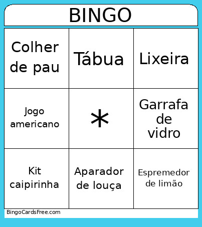 Chá Bingo Card