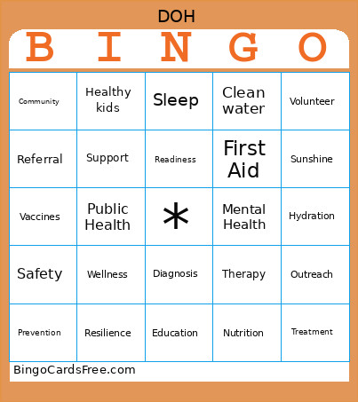 CH Bingo Card