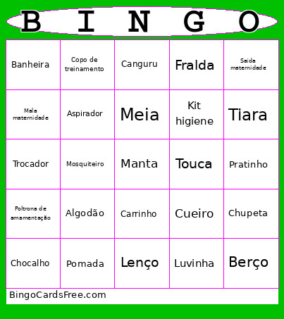 Chá Da Hadassah Bingo Card