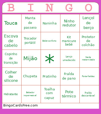 Chá Da Lívia Bingo Card