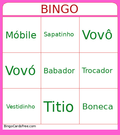 CHÁ DA LIZ Bingo Card