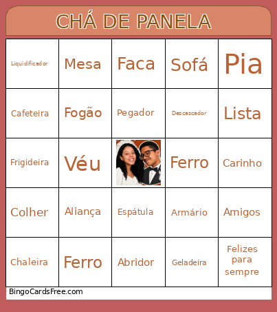 CHÁ DE PANELA Bingo Card