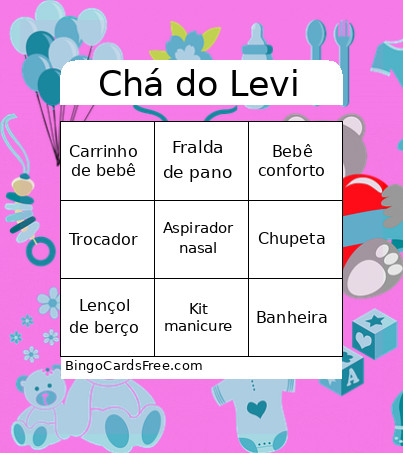 Chá Do Levi Bingo Card