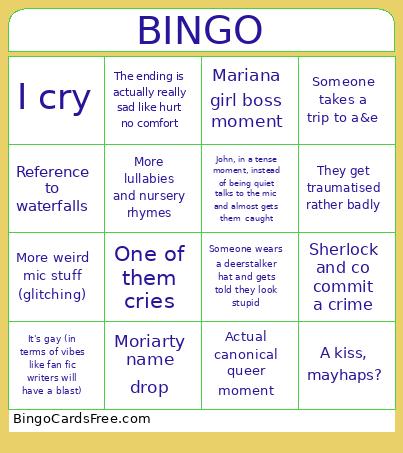 CHAS. Bingo Card