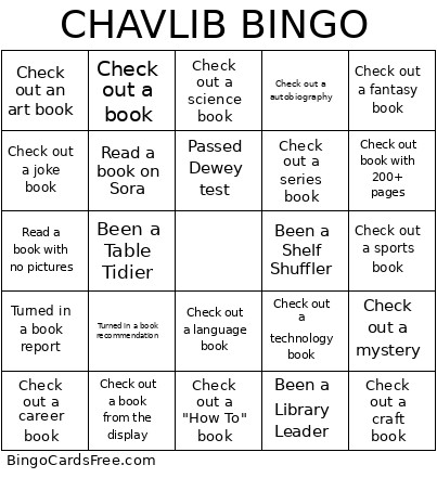ChavLib Bingo Card