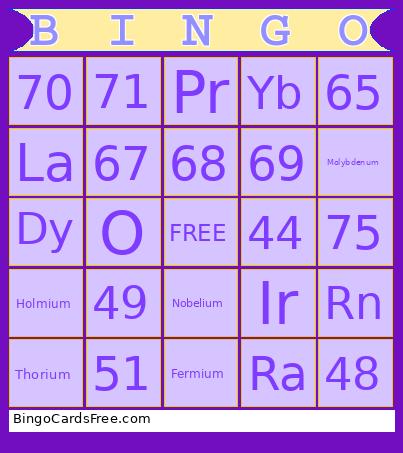 Chem-Bingo!