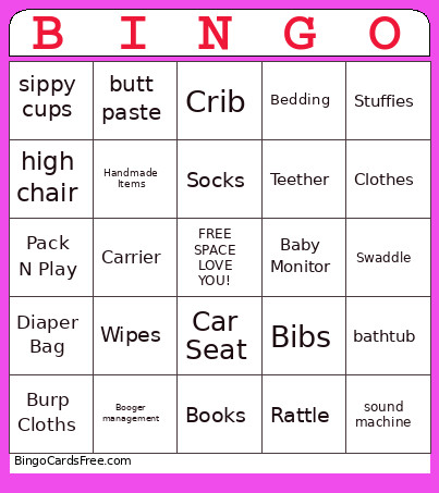 CHENZIE Bingo Card