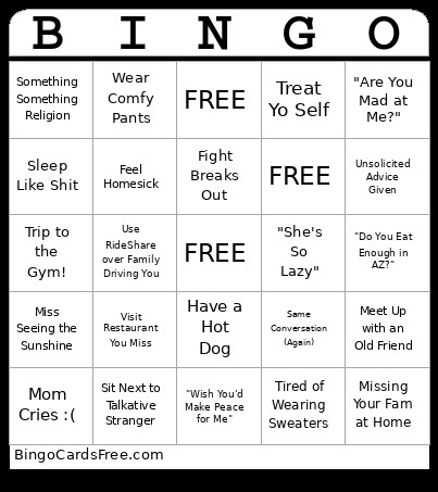 CHI TRIP12/18/25 Bingo Card