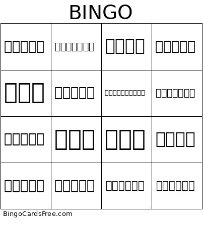 Chinnarat Bingo Card