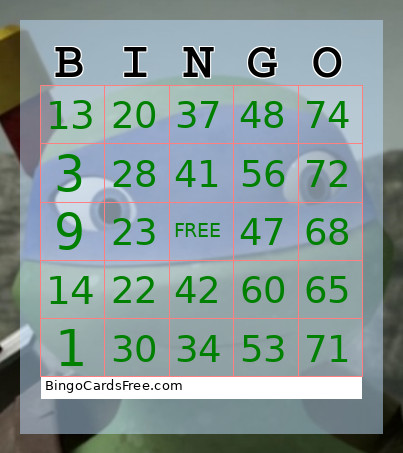 Chirstmas Bingo Card