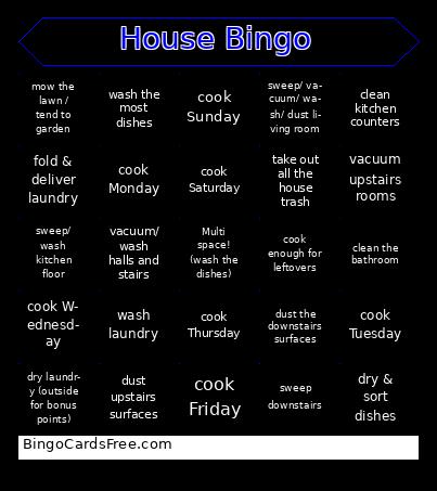 CHORE BINGO