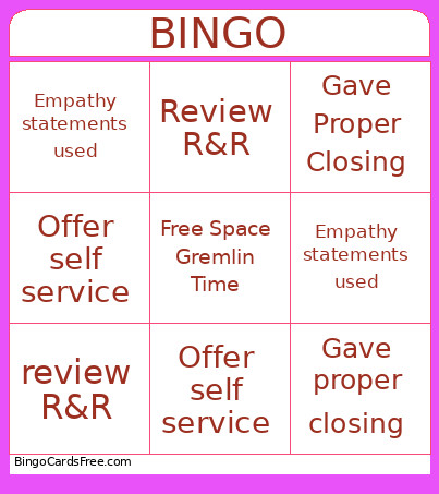 Christen Bingo Card
