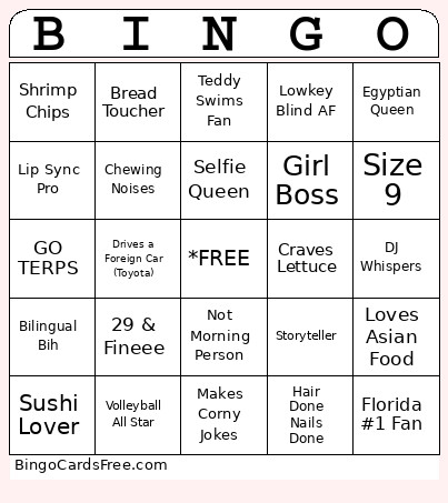 CHRISTEN Bingo Card