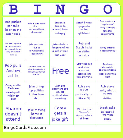 Christmas 2025 Bingo Card