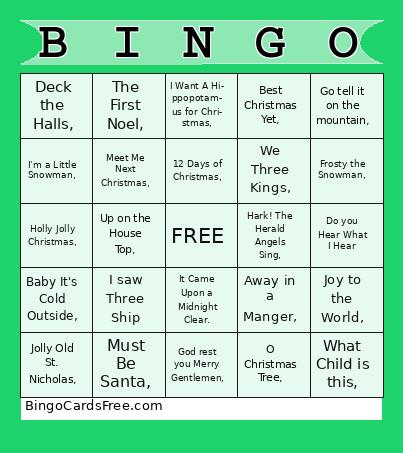 Christmas Bingo