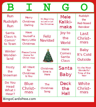 CHRISTMAS Bingo Card 2