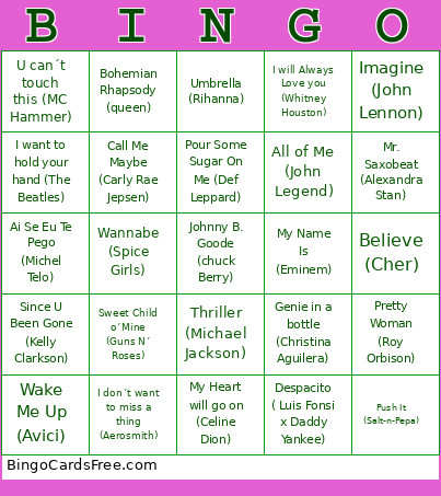 CHRISTMAS Bingo Card