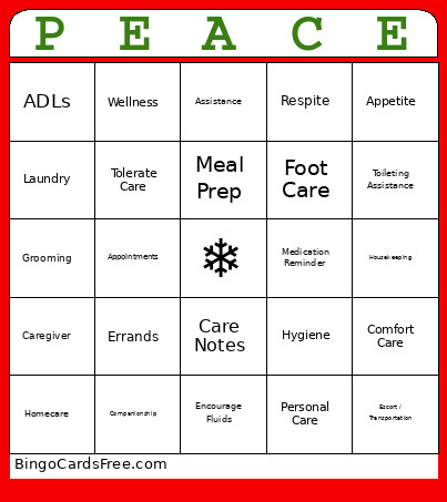 Christmas Bingo Card