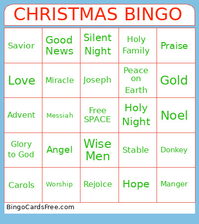 CHRISTMAS Bingo Card 4