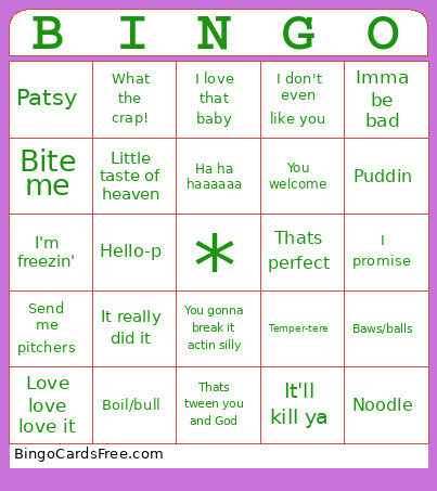Christmas Bingo Card
