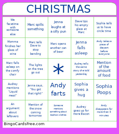 Christmas Bingo Card