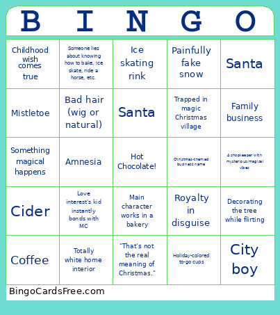 Christmas Movie Bingo Card 2